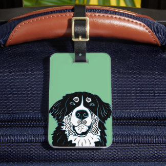 Berner Sennenhond Bagagelabel