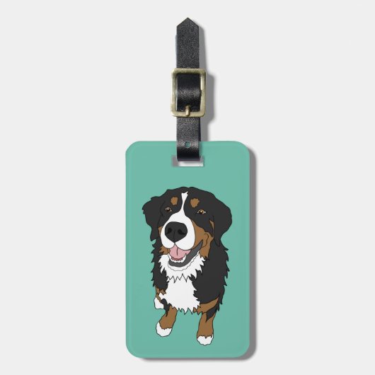 Berner Sennenhond Bagagelabel (Voorkant verticaal)