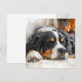 Berner Sennenhond Bedankkaart (Voorkant / Achterkant)