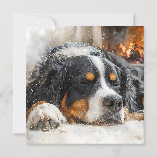 Berner Sennenhond Bedankkaart (Voorkant)