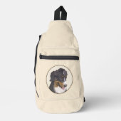 Berner Sennenhond Berner Schilderen Schattigee Pet Sling Bag (Voorkant)