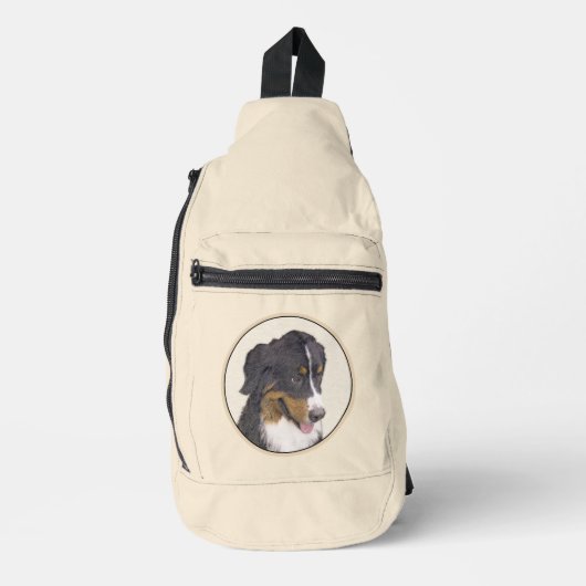 Berner Sennenhond Berner Schilderen Schattigee Pet Sling Bag (Voorkant)