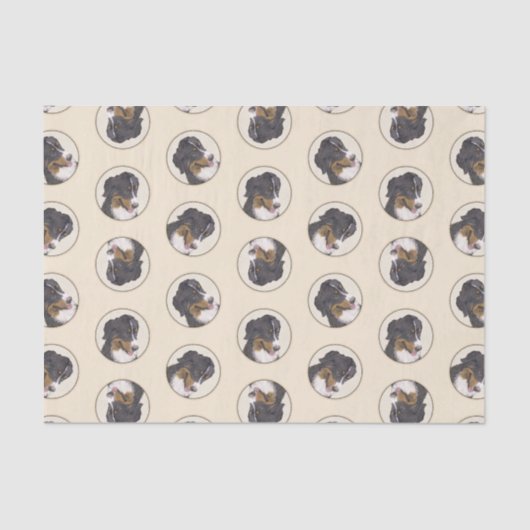 Berner Sennenhond Berner Schilderen Schattigee Pet Tissuepapier (Voorkant)