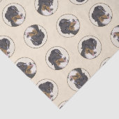 Berner Sennenhond Berner Schilderen Schattigee Pet Tissuepapier (Detail)