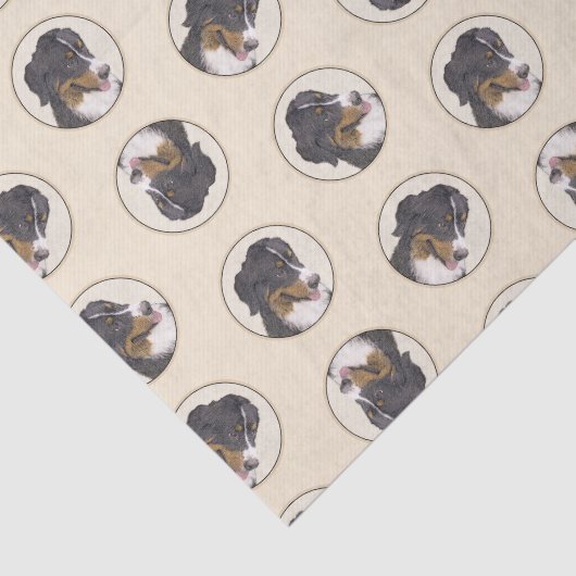 Berner Sennenhond Berner Schilderen Schattigee Pet Tissuepapier (Detail)