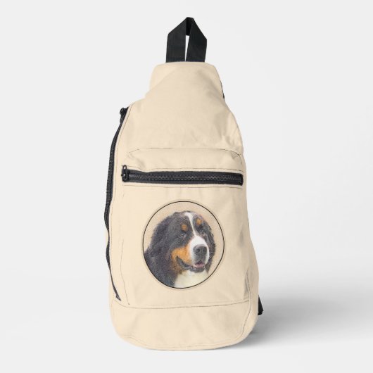 Berner Sennenhond Berner Schilderij Cute Huisdier Sling Bag (Voorkant)