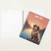 Berner Sennenhond bij het meer Planner (Display)