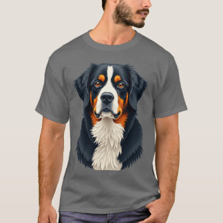 Berner Sennenhond Bold Mooie Honden retro gif T-shirt
