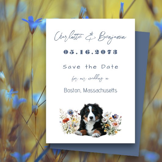 Berner Sennenhond bruiloft Save the Date