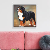 Berner Sennenhond Canvas Afdruk (Insitu (Woonkamer))
