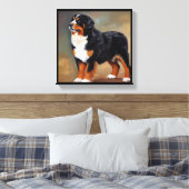 Berner Sennenhond Canvas Afdruk (Insitu (Slaapkamer))