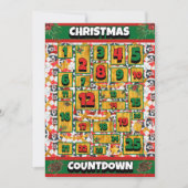 Berner Sennenhond Countdown Kerst Adventkalender Feestdagenkaart (Voorkant)