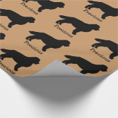 Berner Sennenhond Custom Wrapping Paper Cadeaupapier (Hoek)