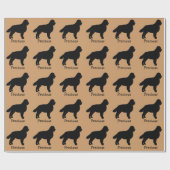 Berner Sennenhond Custom Wrapping Paper Cadeaupapier (Vlak)