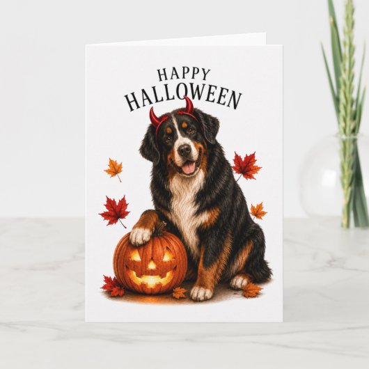 Berner Sennenhond Duivels Hond Kaart (Voorkant)