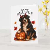 Berner Sennenhond Duivels Hond Kaart (Gele Bloem)