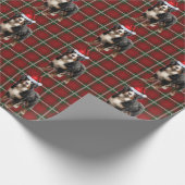 Berner Sennenhond en vakantie Plaid Kerstmis Cadeaupapier (Hoek)