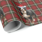 Berner Sennenhond en vakantie Plaid Kerstmis Cadeaupapier (Rol Hoek)