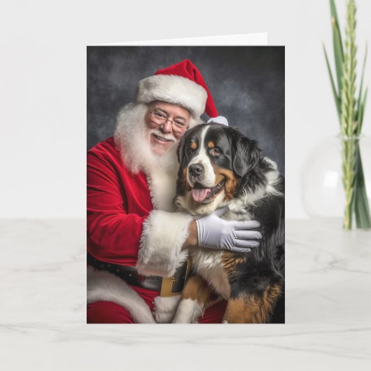 Berner Sennenhond Feestdagen Kaart (Voorkant)