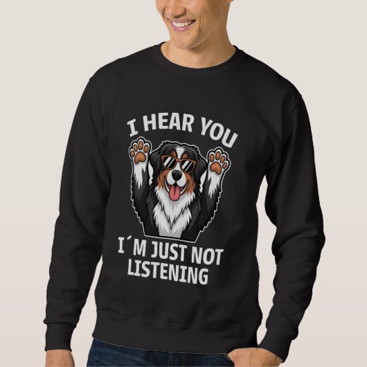Berner Sennenhond Funny Berner Dog Trui (Voorkant)