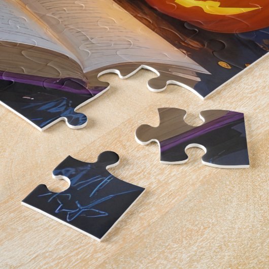 Berner Sennenhond grillig Halloween schilderij Legpuzzel (Zijkant)