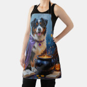 Berner Sennenhond grillig Halloween schilderij Schort (Insitu)