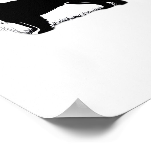 Berner Sennenhond – Halloween Moon Silhouette O Poster (Hoek)