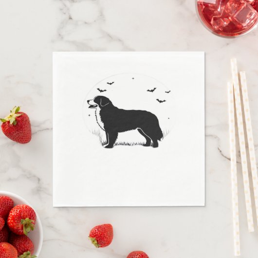 Berner Sennenhond – Halloween Moon Silhouette O Servet (Insitu)