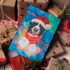 Berner Sennenhond Hondenras Kerstmis Feestdagenkaart