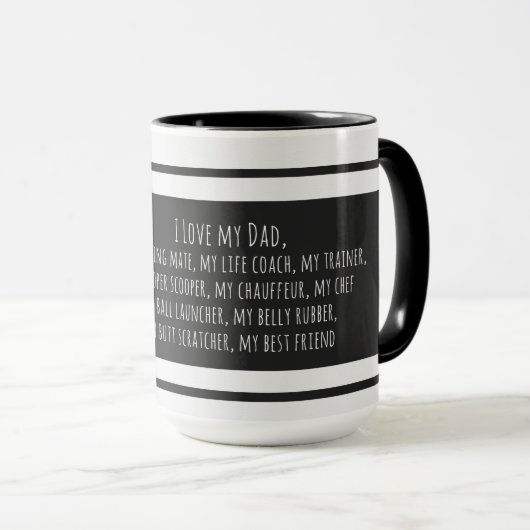 Berner Sennenhond houdt van mijn vader Hondenliefh Mok (Voorkant rechts)