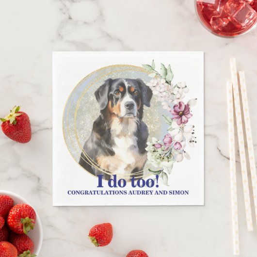 Berner Sennenhond Ik doe ook servetten (Insitu)