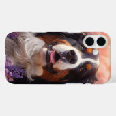 Berner Sennenhond in lavendel Case-Mate iPhone Case (Achterkant (horizontaal))