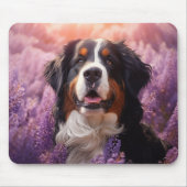 Berner Sennenhond in lavendel Muismat (Voorkant)
