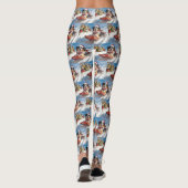 Berner Sennenhond in Sledge Kerstmis Leggings (Achterkant)