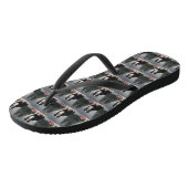 Berner Sennenhond in Sneeuw Kerstmis Teenslippers (Schuin)