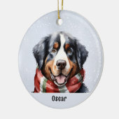 Berner Sennenhond Keramisch Ornament (Links)