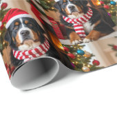 Berner Sennenhond Kerst Cadeaupapier (Rol Hoek)
