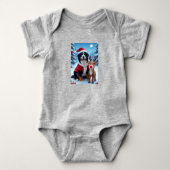 Berner Sennenhond Kerst Romper (Voorkant)