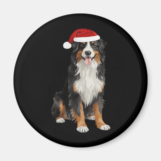 Berner Sennenhond Kerstboom Hond Puppy Water Magneet (Voorkant)