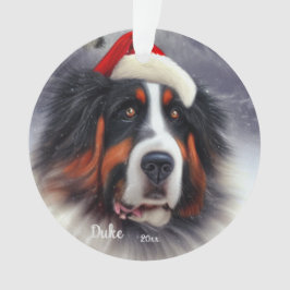 Berner Sennenhond, Kerstman Hond, Kerstmis Ornament