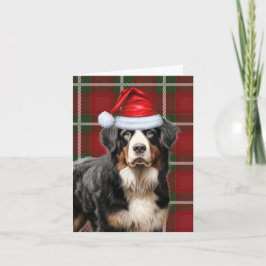 Berner Sennenhond Kerstvakantie Plaid Feestdagen Kaart