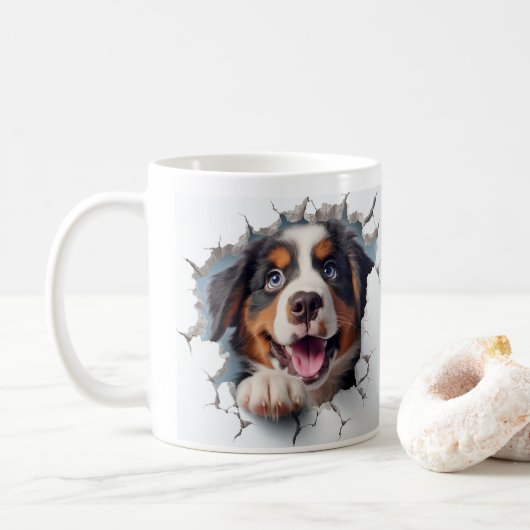 Berner Sennenhond Koffiemok (Met donut)