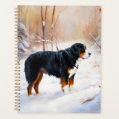 Berner Sennenhond Laat het Sneeuwen Kerstmis Planner (Voorkant)