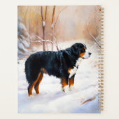 Berner Sennenhond Laat het Sneeuwen Kerstmis Planner (Achterkant)