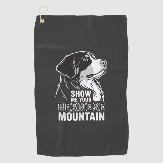 Berner Sennenhond Laat Me Jouw Golfhanddoek (Voorkant)