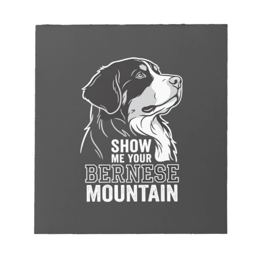 Berner Sennenhond Laat Me Jouw Notitieblok (Voorkant)