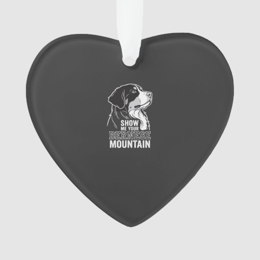 Berner Sennenhond Laat Me Jouw Ornament (voorkant)