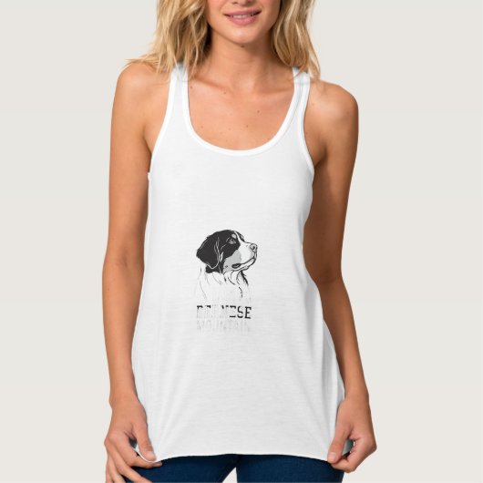 Berner Sennenhond Laat Me Jouw Tanktop (Voorkant)