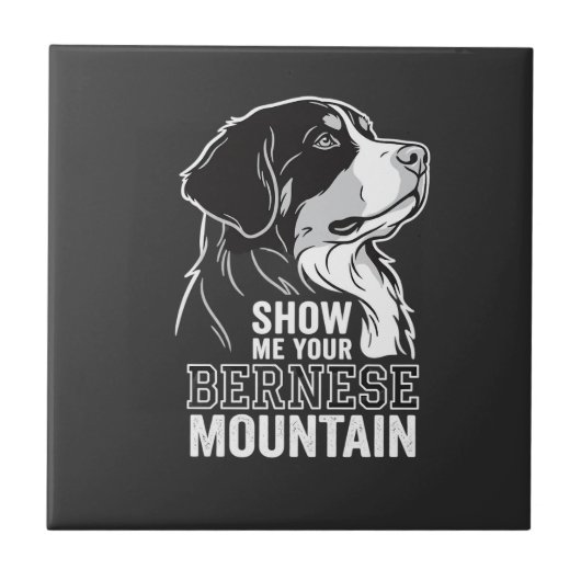 Berner Sennenhond Laat Me Jouw Tegeltje (Voorkant)