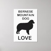 Berner Sennenhond liefde Canvas Afdruk (Voorkant)